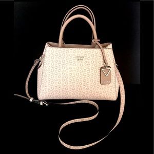 GUESS Small Status Satchel pink/coral